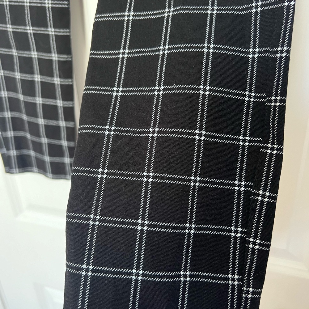 Women’s Black Checkered Pixie Pants - image 4